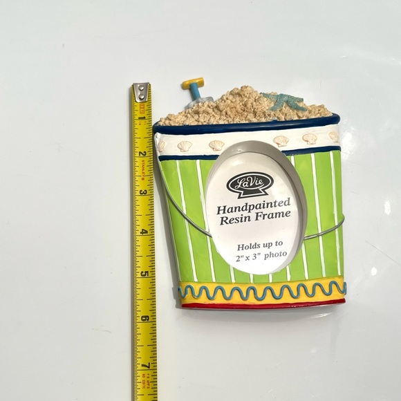 Ceramic Beach Sand Bucket Photo Frame - Picture 5 of 6